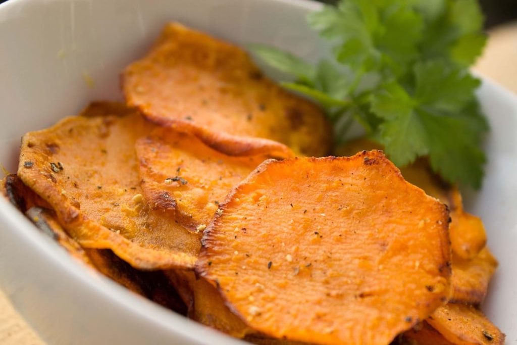 Chips de boniato en aifryer